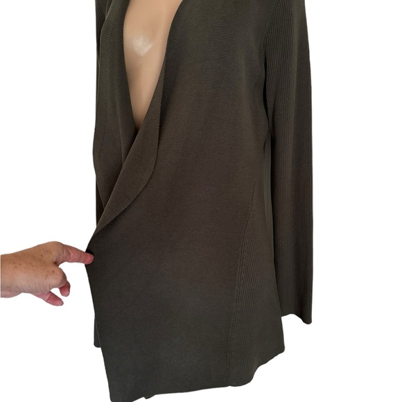 Eileen Fisher Angle Front Silk Blend Cardigan SZ M - Picture 6 of 7